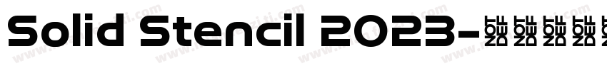 Solid Stencil 2023字体转换